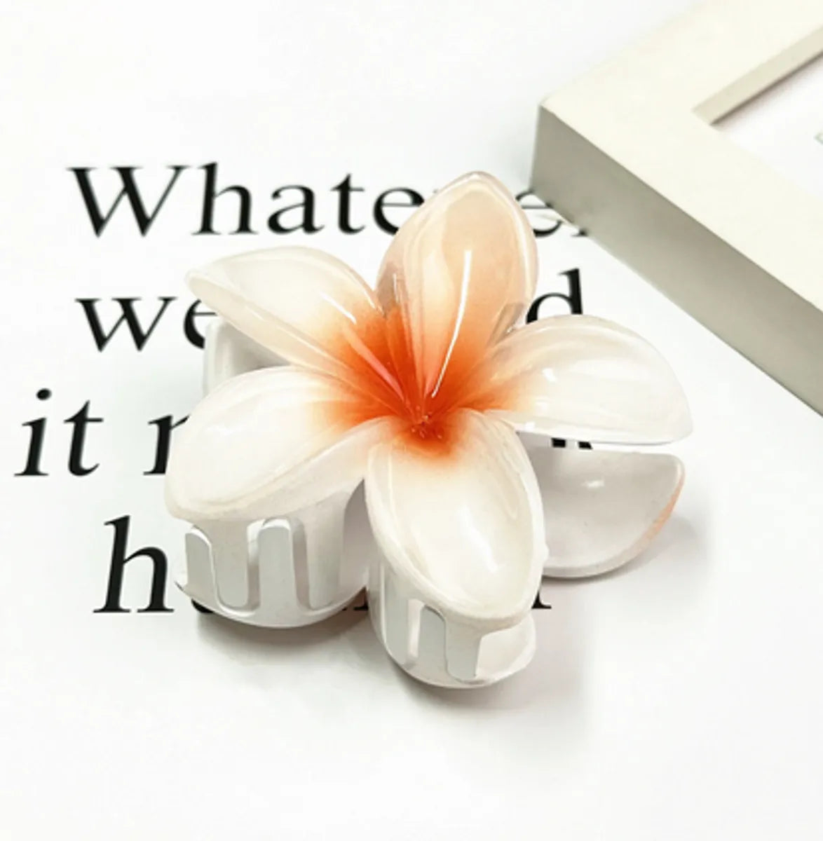 Women'S Lady Sweet Korean Style Flower Plastic Hair Claws