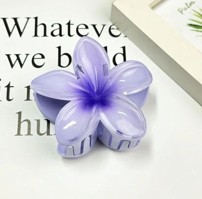 Women'S Lady Sweet Korean Style Flower Plastic Hair Claws