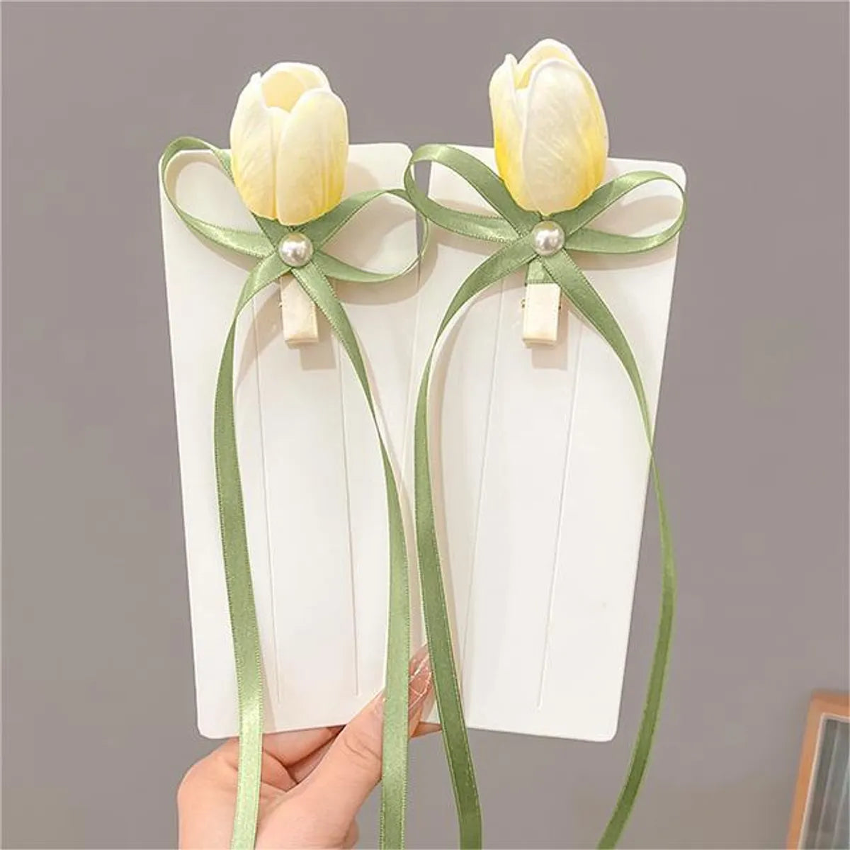 Women'S Lady Tulip Cloth Hair Clip Hair Tie