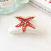 Women'S Marine Style Simple Style Starfish Fish Arylic Inlay Rhinestones Hair Claws