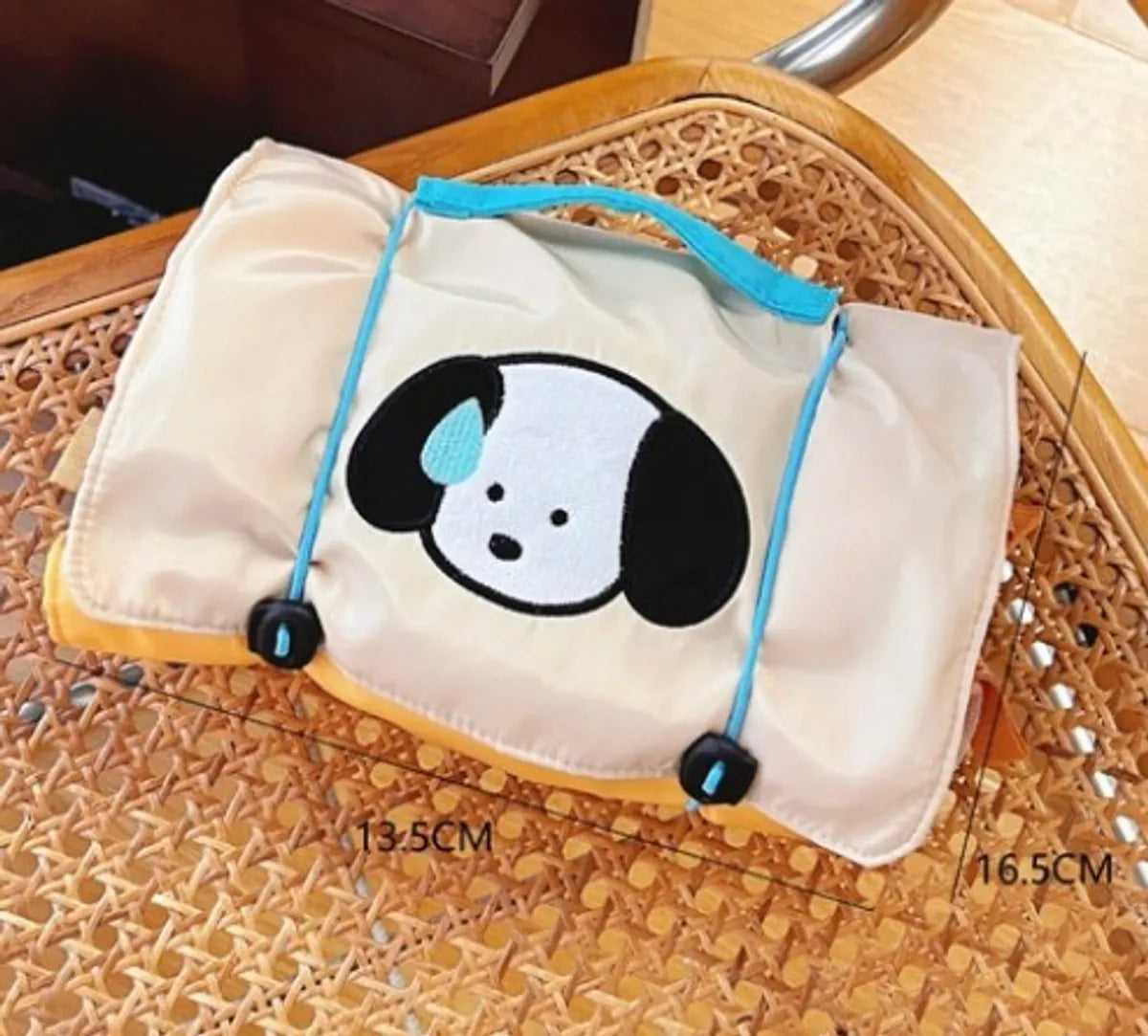 Women'S Medium All Seasons Nylon Animal Cute Square Flip Cover Cosmetic Bag