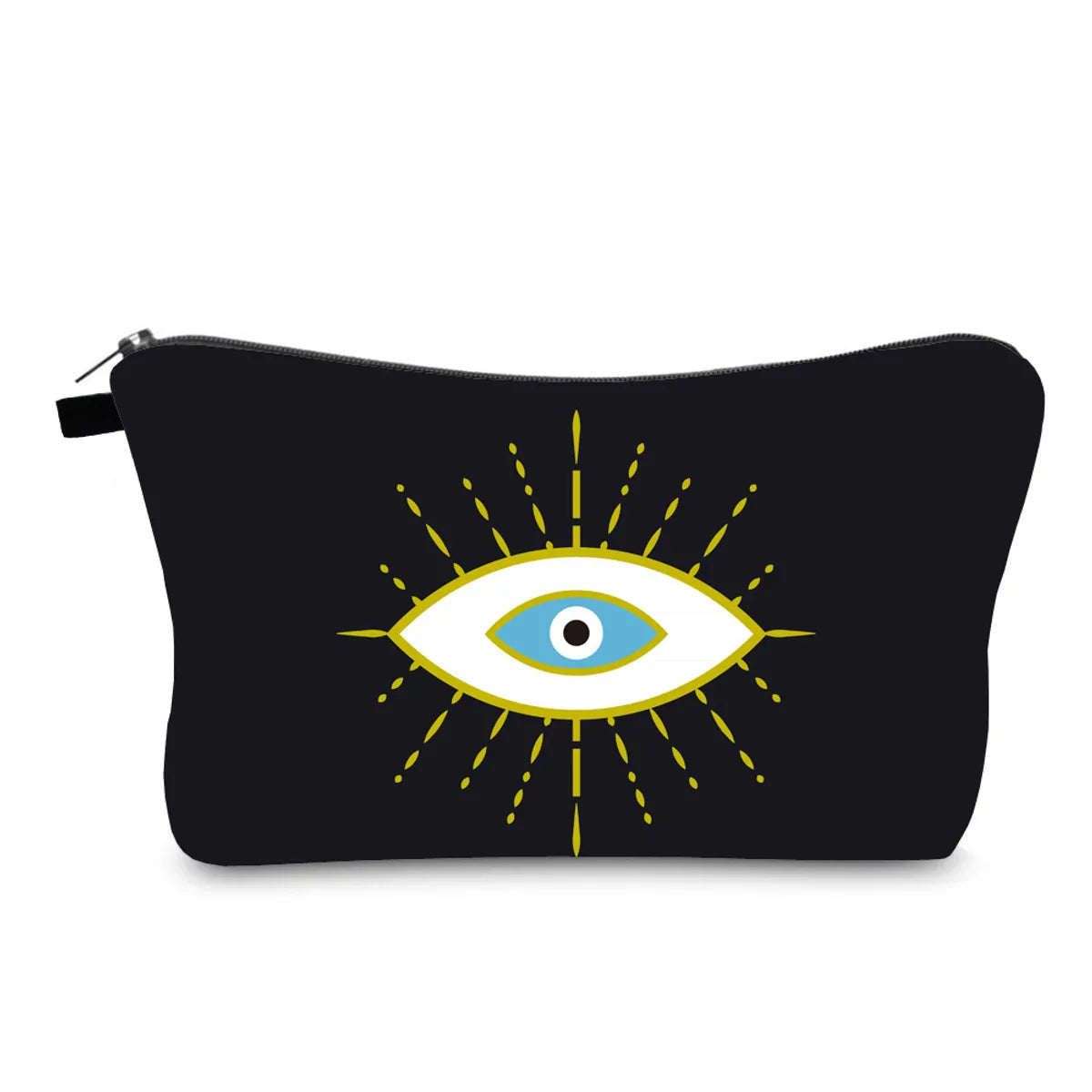 Women'S Medium All Seasons Polyester Devil'S Eye Classic Style Square Zipper Cosmetic Bag