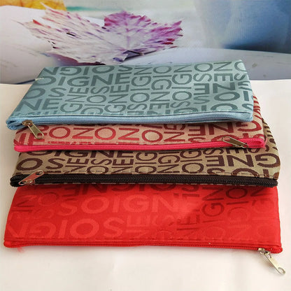 Women'S Medium All Seasons Polyester Letter Butterfly Fashion Square Zipper Cosmetic Bag