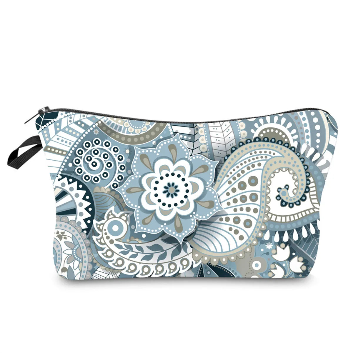 Women'S Medium All Seasons Polyester Printing Ethnic Style Dumpling Shape Zipper Cosmetic Bag