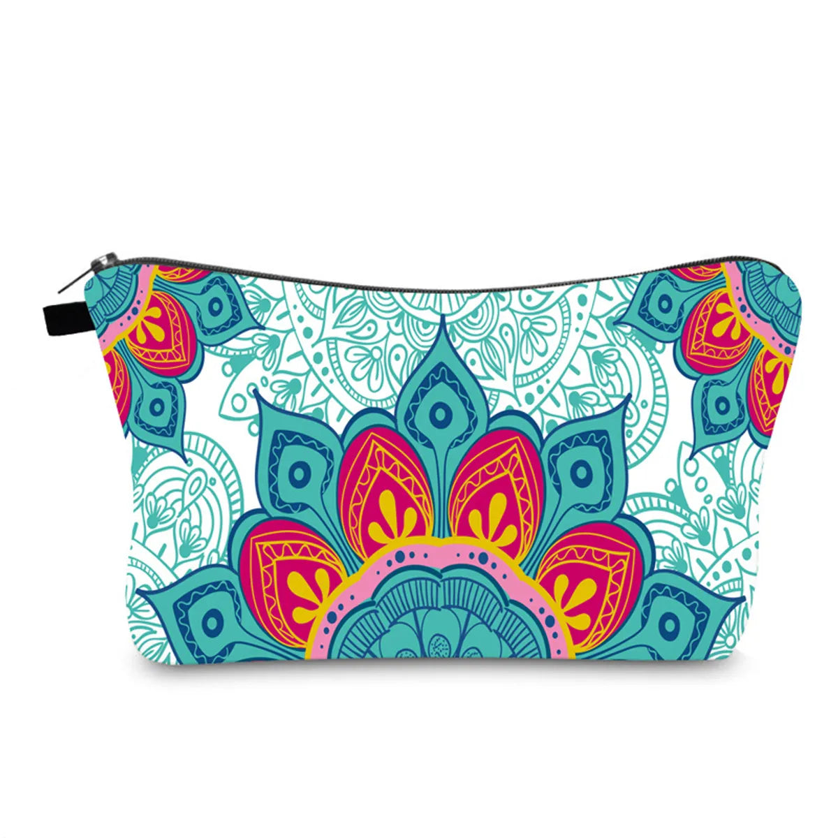 Women'S Medium All Seasons Polyester Printing Ethnic Style Dumpling Shape Zipper Cosmetic Bag