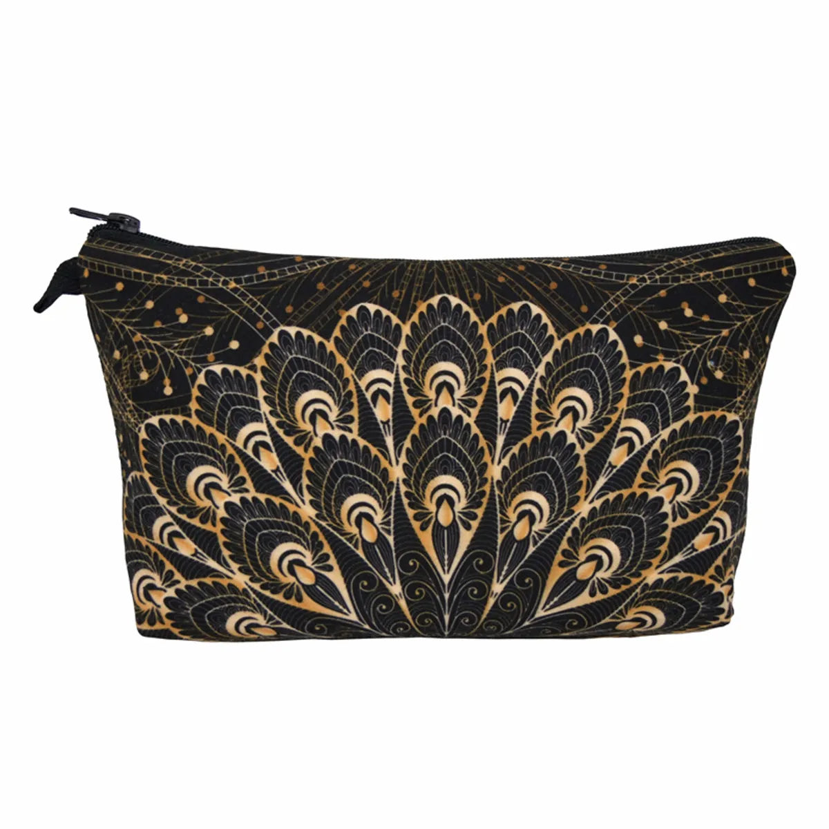 Women'S Medium All Seasons Polyester Printing Ethnic Style Dumpling Shape Zipper Cosmetic Bag