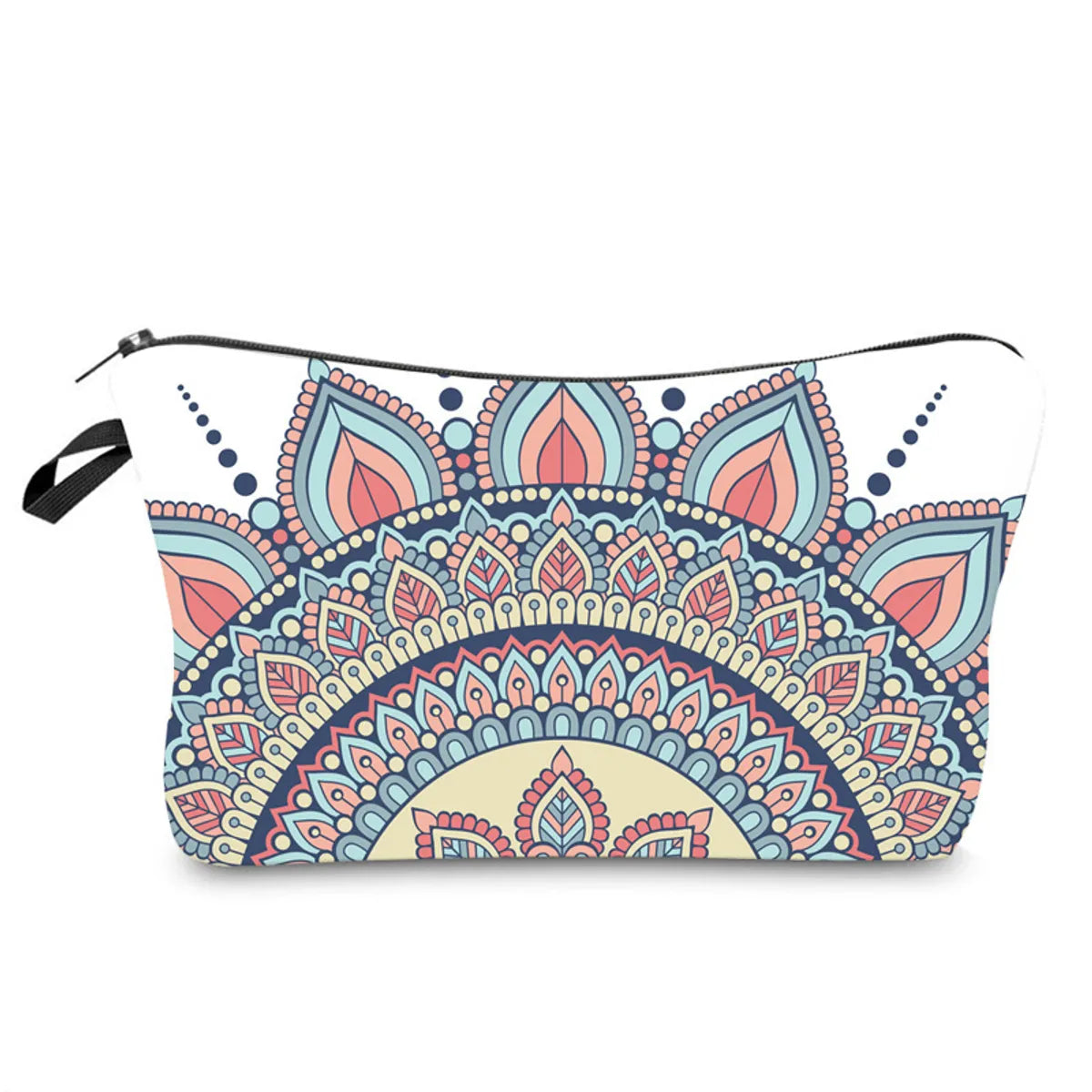 Women'S Medium All Seasons Polyester Printing Ethnic Style Dumpling Shape Zipper Cosmetic Bag