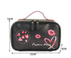 Women'S Medium All Seasons Pu Leather Heart Shape Fashion Square Zipper Cosmetic Bag