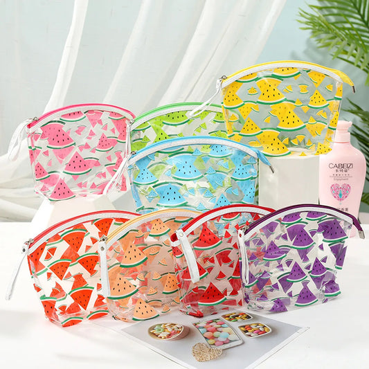 Women'S Medium All Seasons Pvc Fruit Classic Style Streetwear Zipper Cosmetic Bag