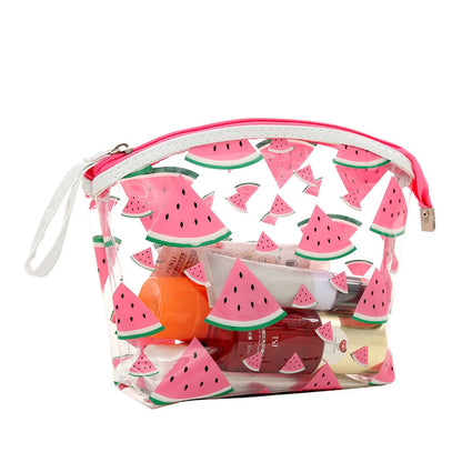 Women'S Medium All Seasons Pvc Fruit Classic Style Streetwear Zipper Cosmetic Bag