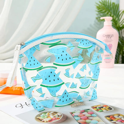 Women'S Medium All Seasons Pvc Fruit Classic Style Streetwear Zipper Cosmetic Bag