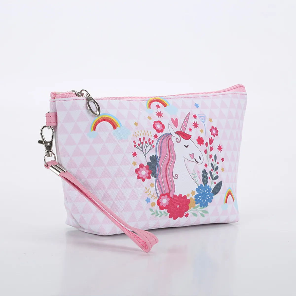 Women'S Medium Oxford Cloth  Cute Square Zipper Cosmetic Bag Wash Bag