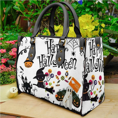 Women'S Medium Pu Leather Letter Streetwear Square Hook Loop Tote Bag