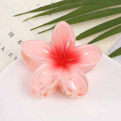 Women'S Modern Style Sweet Korean Style Flower Arylic Plastic Hair Claws