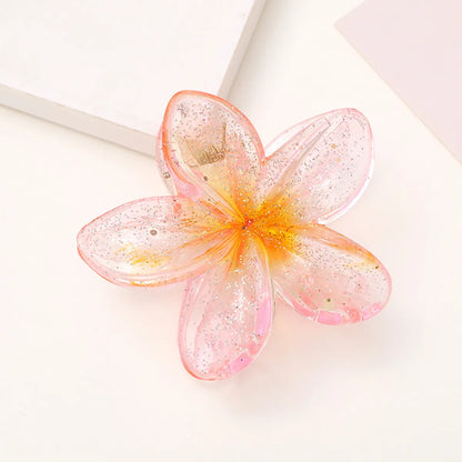 Women'S Modern Style Sweet Korean Style Flower Arylic Plastic Hair Claws