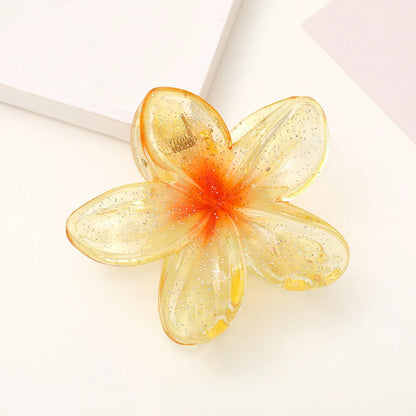 Women'S Modern Style Sweet Korean Style Flower Arylic Plastic Hair Claws