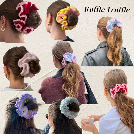 Women'S Pastoral Color Block Polyester Hair Tie