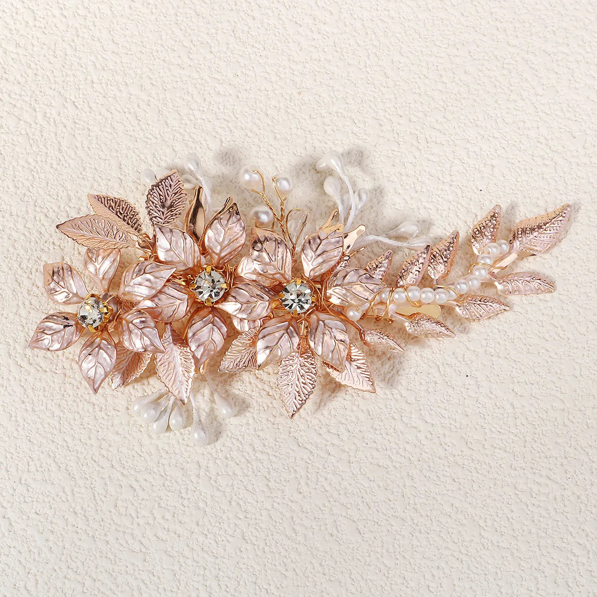 Women'S Pastoral Flower Rhinestone Hair Clip