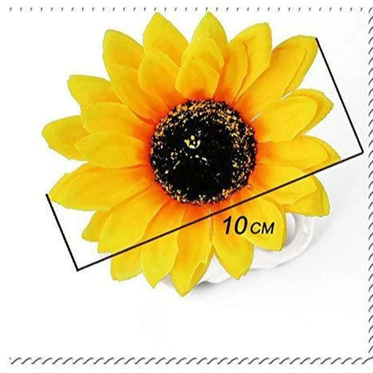 Women'S Pastoral Korean Style Sunflower Cloth Hair Clip