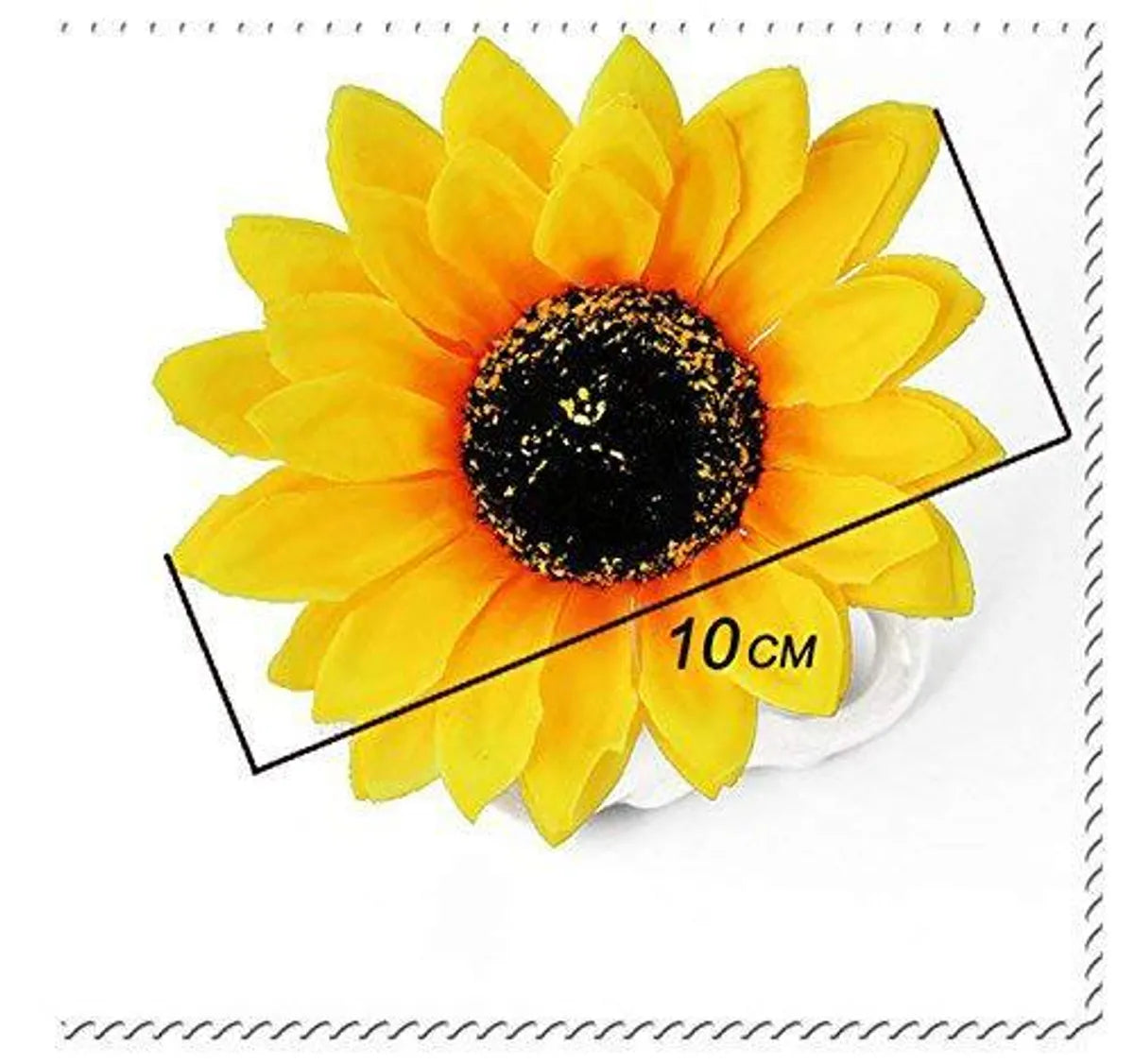 Women'S Pastoral Korean Style Sunflower Cloth Hair Clip