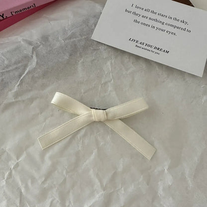 Women'S Princess Bow Knot Cloth Hair Clip