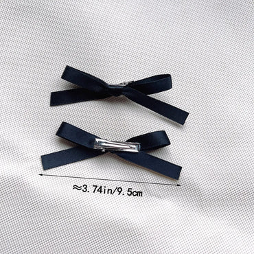 Women'S Princess Bow Knot Cloth Hair Clip