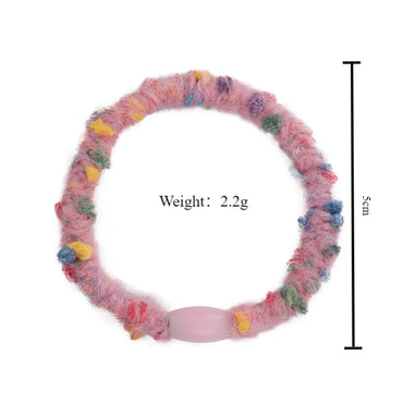 Women'S Princess Romantic Pastoral Solid Color Plush Hair Tie