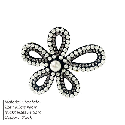 Women'S Princess Sweet Artistic Flower Acetic Acid Sheets Hair Clip