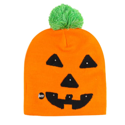 Women'S Punk Streetwear Halloween Pattern Eaveless Wool Cap