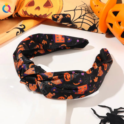 Women'S Retro Color Block Printing Hair Band