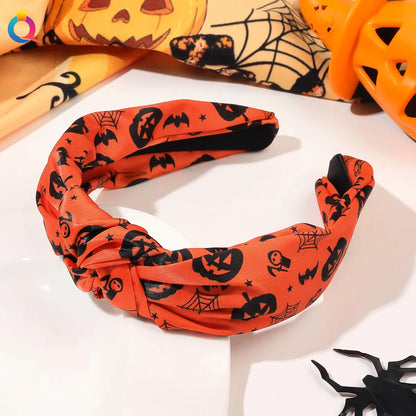 Women'S Retro Color Block Printing Hair Band