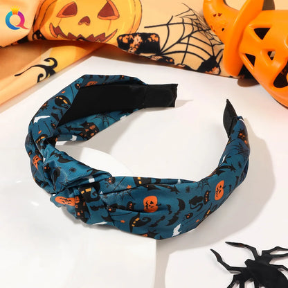 Women'S Retro Color Block Printing Hair Band