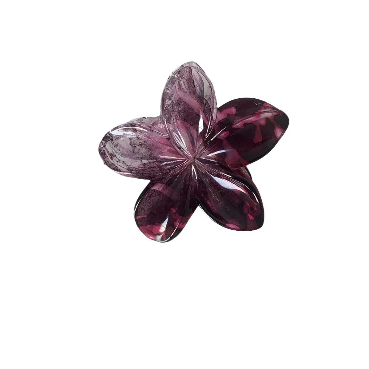 Women'S Retro Flower Plastic Hair Claws