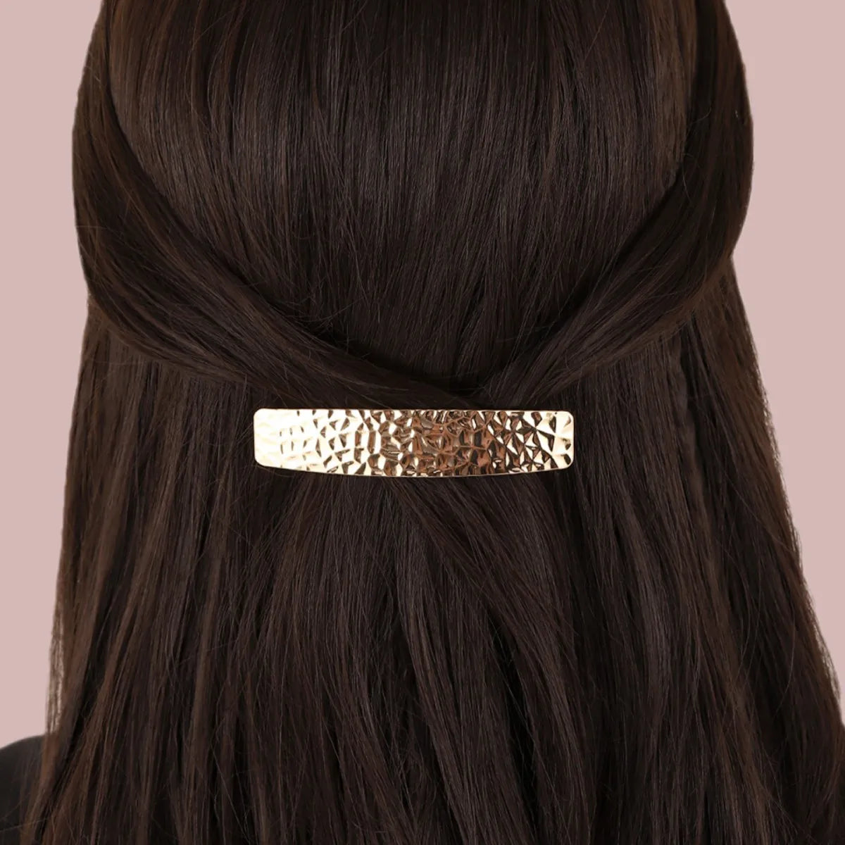 Women'S Retro Geometric Solid Color Alloy Plating Hair Clip