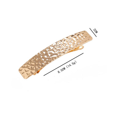 Women'S Retro Geometric Solid Color Alloy Plating Hair Clip