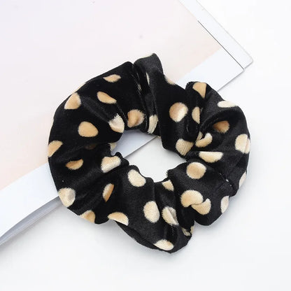 Women'S Retro Polka Dots Leopard Cloth Hair Tie