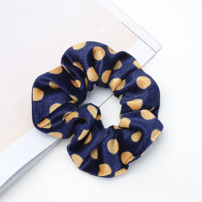 Women'S Retro Polka Dots Leopard Cloth Hair Tie