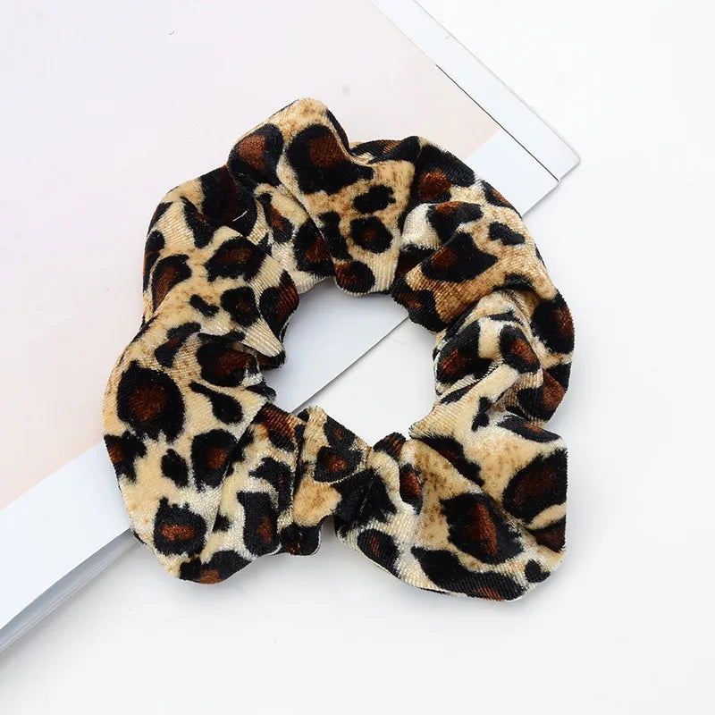 Women'S Retro Polka Dots Leopard Cloth Hair Tie