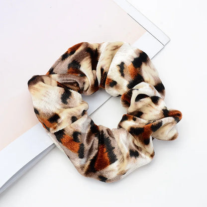 Women'S Retro Polka Dots Leopard Cloth Hair Tie