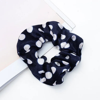 Women'S Retro Polka Dots Leopard Cloth Hair Tie