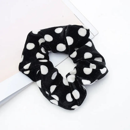 Women'S Retro Polka Dots Leopard Cloth Hair Tie