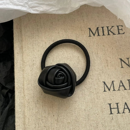 Women'S Retro Romantic Rose Cloth Hair Clip Hair Tie