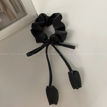 Women'S Retro Romantic Rose Cloth Hair Clip Hair Tie