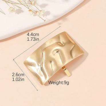 Women'S Retro Simple Style Geometric Alloy Plating Hair Clip