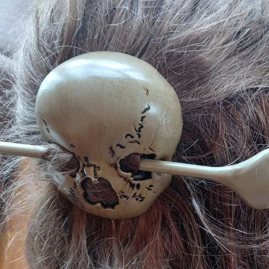 Women'S Retro Skull Plastic Hairpin