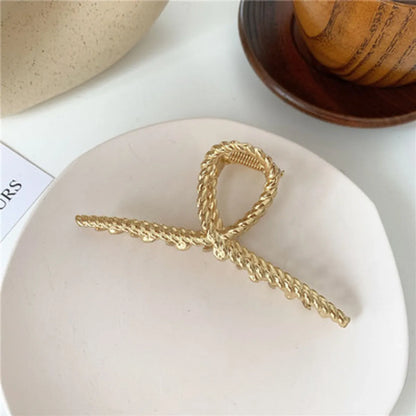 Women'S Retro Solid Color Alloy Plating Hair Claws