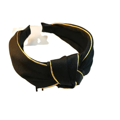 Women'S Retro Solid Color Cloth Hair Band