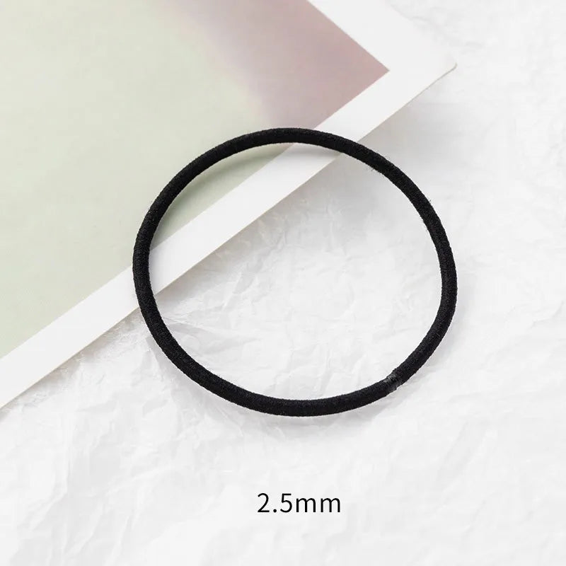 Women'S Retro Solid Color Plastic Resin Handmade Hair Tie