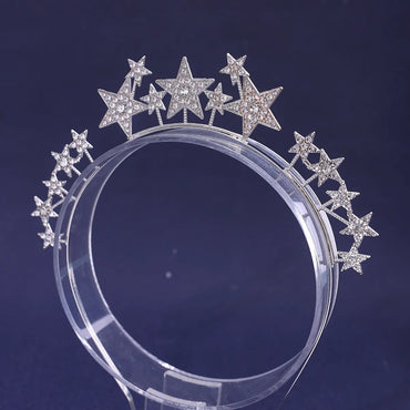 Women'S Shiny Star Alloy Inlay Rhinestones Hair Band