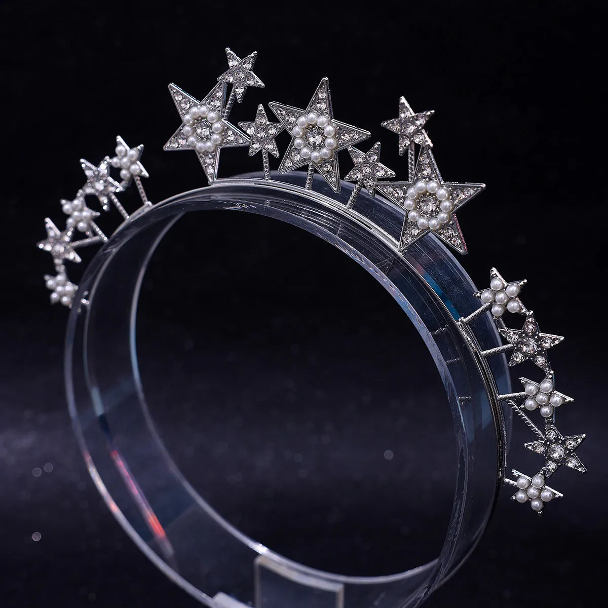 Women'S Shiny Star Alloy Inlay Rhinestones Hair Band